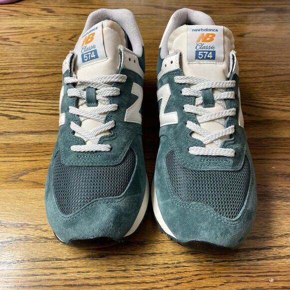 New Balance 574 Classic Athletic Shoes Green White US Men Size 10 New - Picture 4 of 6